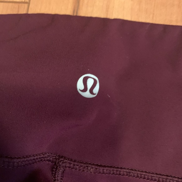Lululemon Athletic Leggings Red/Wine - Picture 2 of 4